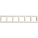Frame 6x Cream - SCHNEIDER ELECTRIC Asfora EPH5800623