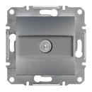 TV socket outlet (1dB) without frame Steel - SCHNEIDER ELECTRIC Asfora EPH3200162