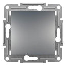 Button 10A without frame Steel - SCHNEIDER ELECTRIC Asfora EPH0800362