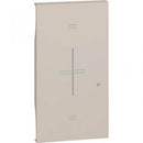 Faceplate for connected switch for control of roller shutters 2M Cream - bticino Living Now with Netatmo KM32M2
