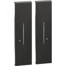 Faceplate for wireless serial switch 2M Black - bticino Living Now with Netatmo KG36M2