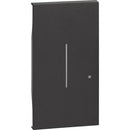 Faceplate for connected pushbutton dimmer 2M Black - bticino Living Now with Netatmo KG33M2