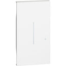Face Panel for Connected Button Dimmer 2M White - bticino Living Now with Netatmo KW33M2