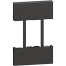 Faceplate for starter pack with external gateway+contact Black - bticino Living Now with Netatmo KG51