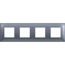 Frame 4x 2M Metallic Blue /bluster/ - bticino Classia R4802M4LM