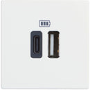 Socket 2XUSB 3000mA 2M White /bluster/ - bticino Classia RW4287C2