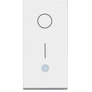 Double pole switch 16A with indicator 1M White /bluster/ - bticino Classia RW4002L