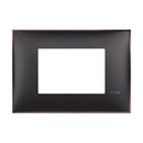 Frame 3M Black with nickel /bluster/ - bticino Classia R4803BH