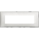Frame 7M White with chrome /bluster/ - bticino Classia R4807WR