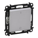 Two-pole switch 10A I/O Aluminium - Legrand Valena Life 752302