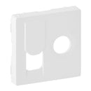 Face plate for TV+RJ45 socket White - Legrand Valena Life 754830