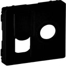 Face plate for socket TV+RJ45 Black matt - Legrand Valena Life 756832