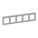 Frame 5x Aluminium - Legrand Valena Life 754135