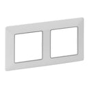 Frame 2x White Chrome - Legrand Valena Life 754032