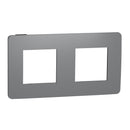 Frame 2x 2M Unica Studio, granite/anthracite - SCHNEIDER ELECTRIC New Unica NU280422
