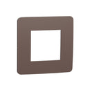 Frame 1x 2M Unica Studio, chocolate/anthracite - SCHNEIDER ELECTRIC New Unica NU280217
