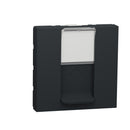 RJ45 socket, cat. 6 UTP, 2M, anthracite - SCHNEIDER ELECTRIC New Unica NU341554