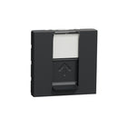 RJ45 socket, cat. 5e UTP, 2M, anthracite - SCHNEIDER ELECTRIC New Unica NU341154