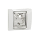 Shocko socket with IP44 frame with child protection, screw connection, 2P+E, 16A, 2M, white - SCHNEIDER ELECTRIC New Unica NU003718
