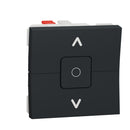 Switch for control of blinds 6A, 2M, anthracite - SCHNEIDER ELECTRIC New Unica NU320854
