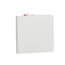 Single pole pushbutton 10A, 2M, white - SCHNEIDER ELECTRIC New Unica NU320618