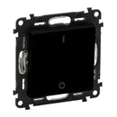 Double pole switch 10A I/O Black - Legrand Valena Life 756322