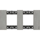 Frame 2x2M Steel German Standard - bticino Living Now KA4802M2ZG