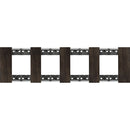 Frame 2x2x2x2M Walnut German Standard - bticino Living Now KA4802M4LG