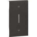 Face panel for key control of blinds 2M Black - bticino Living Now KG06M2