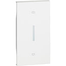 Face panel for key control of blinds 2M White - bticino Living Now KW06M2