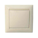 Blister Valena Single pole switch 10A 250V Cream with frame - Legrand Valena 692720