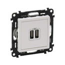 Blister Valena Life Socket 2XUSB 1500mA 5V White - Legrand Valena Life 755708