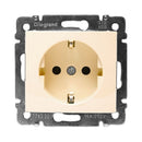 Schuko socket with child protection Cream - Legrand Valena 774321