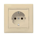 Shuko socket with Valena Cream frame - Legrand Valena 774323