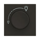 Rotary dimmer 5-300VA LED 5-300W overvoltage and short circuit protection 2M Classia Black - bticino Classia RG4415
