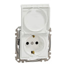 Socket Schuko 2P+E 16A auto terminals child protection cover White - SCHNEIDER ELECTRIC Sedna Design SDD111024