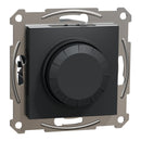 Rotary dimmer deviator R: 3-370W, LED: 0-200W frameless, Anthracite - SCHNEIDER ELECTRIC Asfora EPH6800171