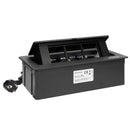 Furniture box for 6M /3x M45x45/, with cable 1.5m, color Black - ORNO Noen OR-GM-9010/B