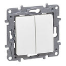 Deviator switch 10A + button 6A White - Legrand Niloe 764509