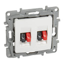Socket for speakers double White - Legrand Niloe 764581