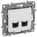 Socket 2xRJ45 Cat. 6 FTP White - Legrand Niloe 764578