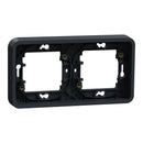 Frame 2x Anthracite, horizontal, flush mounting IP55 - SCHNEIDER ELECTRIC Mureva Styl MUR34101