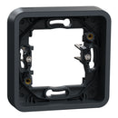 Frame 1x Anthracite with brackets, for flush mounting IP55 - SCHNEIDER ELECTRIC Mureva Styl MUR34108