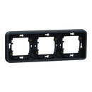 Frame 3x Anthracite, horizontal, flush mounting IP55 - SCHNEIDER ELECTRIC Mureva Styl MUR34109