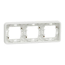 Frame 3x White, horizontal, flush mounting IP55 - SCHNEIDER ELECTRIC Mureva Styl MUR39109