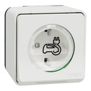 Electric vehicle charging socket 2P 3,7kW IP55 IK10 for outdoor installation - SCHNEIDER ELECTRIC Mureva Styl EV MUR39012