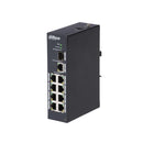 Layer 2 industrial switch, 8 x RJ45 ports + 1 x UPLINK + 1 x SFP port - DAHUA PFS3110-8T