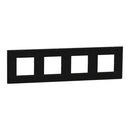 Frame 4x 2M Unica Deco, dark wood - SCHNEIDER ELECTRIC New Unica NU600874