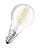 LED lamp Type P 4W 470lm 2700K 220V E14 Ra80, sphere transparent, non-dimmable - OSRAM LED VALUE CLASSIC P LED438590