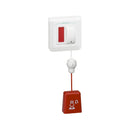Button with cord and LED indication 2M White - Legrand Mosaic New 076664L
